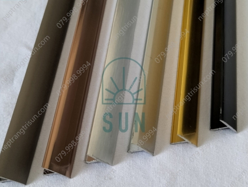 Nẹp T14 Màu Inox Xước Trang Trí Nội Thất Bằng Hợp Kim Nhôm