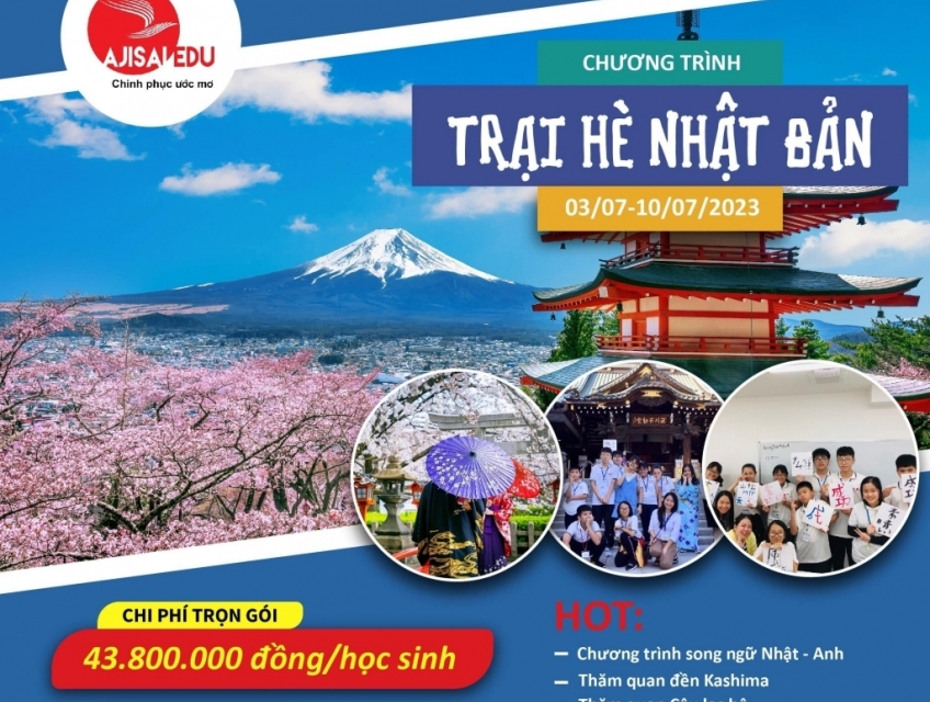 Giới thiệu chương trình trại hè Nhật Bản 2023 kashima