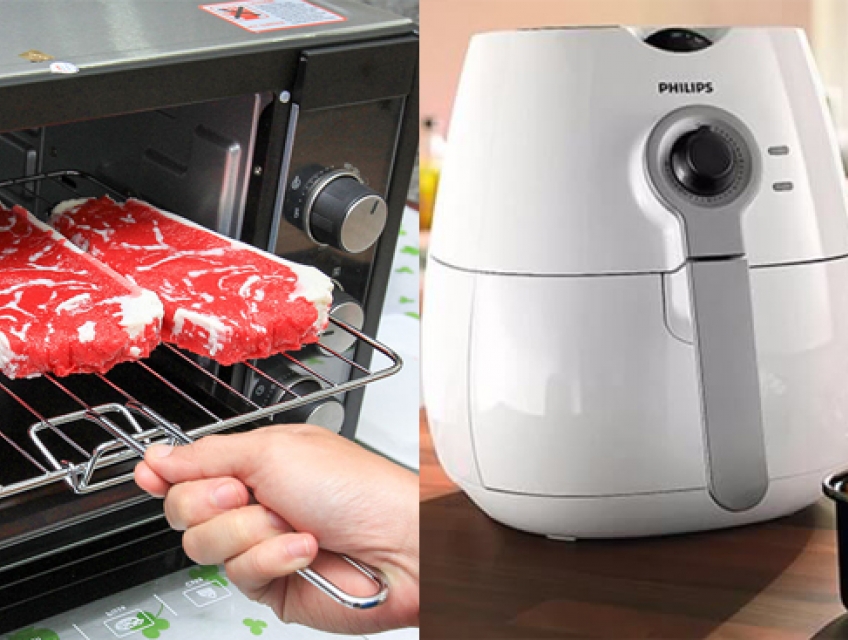 Lò nướng và nồi chiên không dầu loại nào tốt hơn?