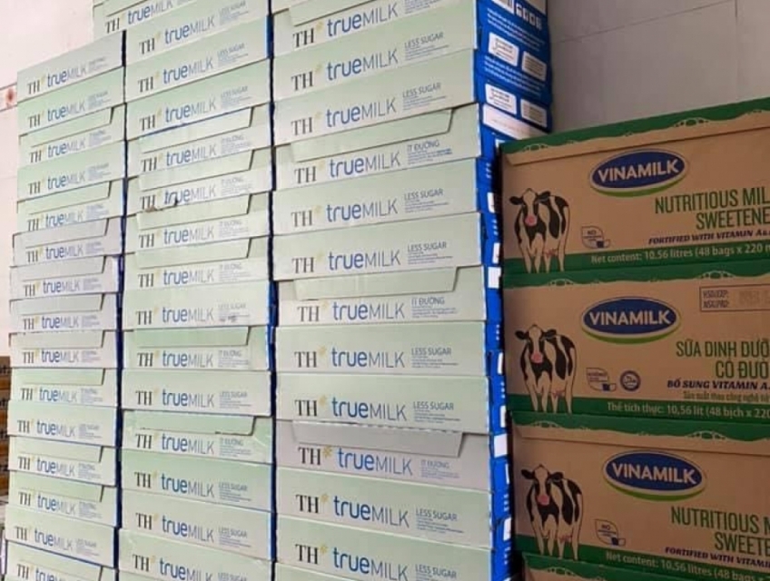 SỮA TƯƠI TH VÀ VINAMILK GIÁ HẠT DẺ, HÀNG TỪ NHÀ PHÂN PHỐI CÓ GIẤY