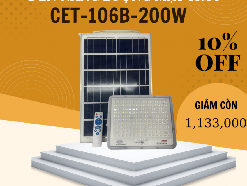 Đèn năng lượng mặt trời SHCET CET-106B-300W