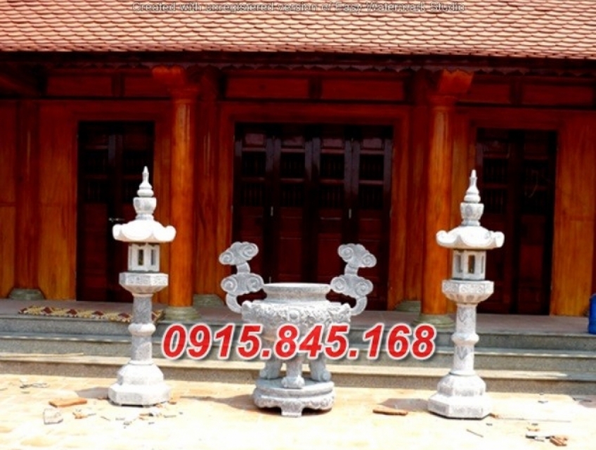 73 Hậu giang+ mẫu lư hương đá nguyên khối đẹp bán