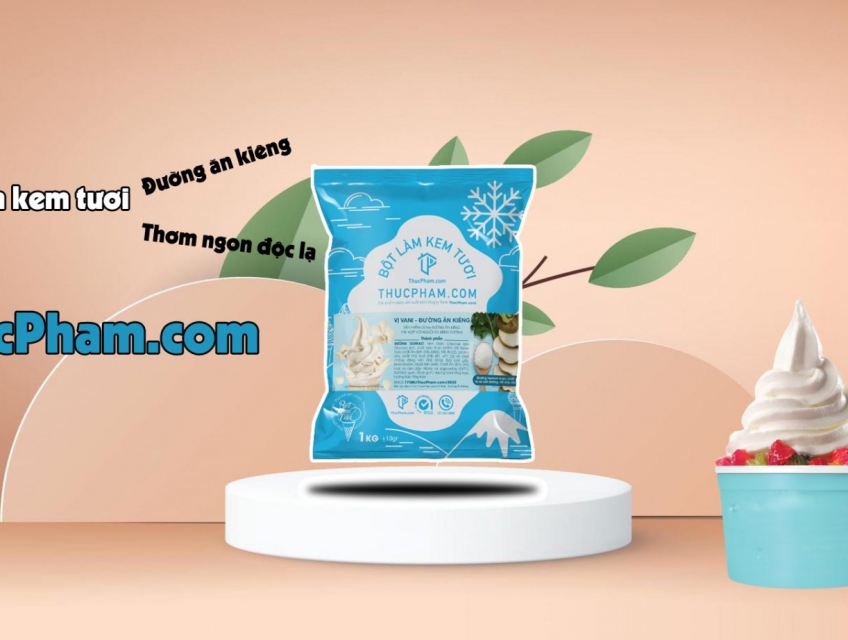 Bột Làm Kem Tươi “Không Đường” Tốt Cho Sức Khoẻ Mọi Người