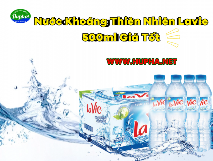 [Ưu Đãi] Nước Khoáng Thiên Nhiên Lavie 500ml Giá Tốt Tại TP. HCM