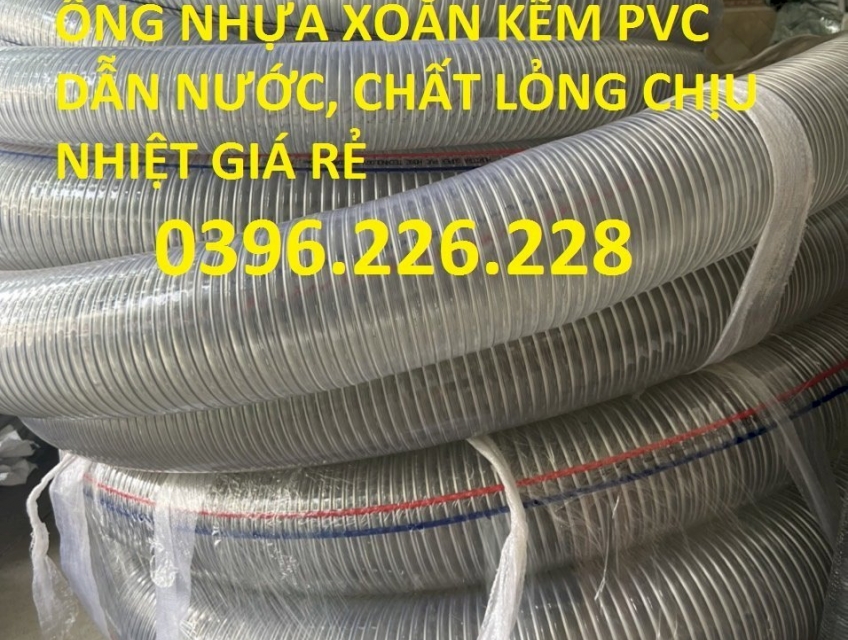Đại lý cung cấp ống nhựa mềm lõi thép phi 60 dày 4mm và 5mm chịu nhiêt