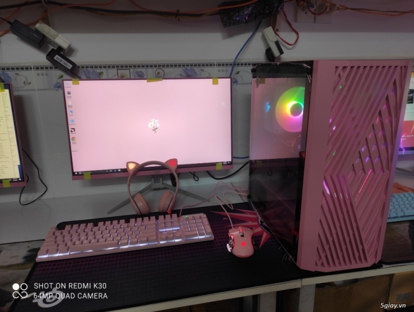 FULL DÀN MÁY MÀU HỒNG CHO CE MUA VỀ CHƠI GAME,.....