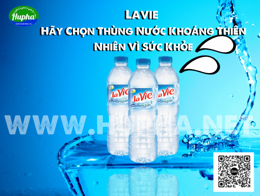 [HuPha] Thùng Nước Suối Lavie Thiên Nhiên 100% - Không Phí Giao Hàng