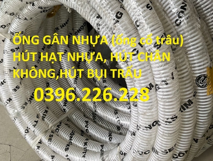 Nơi bán ống gân nhựa trắng, ống cổ trâu,ống hút chân không,hút cám...