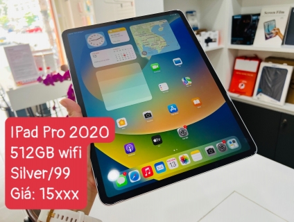 IPad Pro 2020 - 512GB wifi Màu silver Máy likenew 99/ máy body nobox