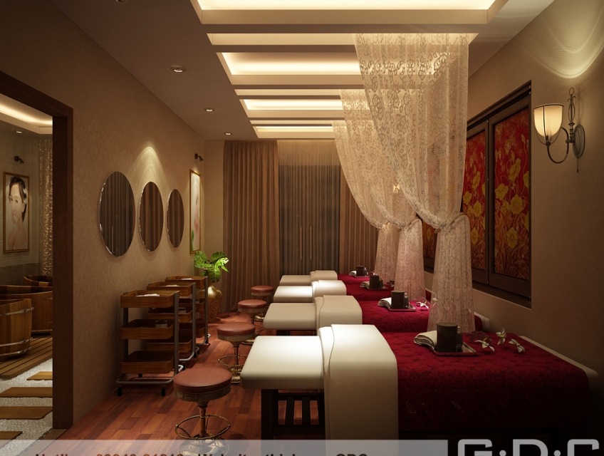 Thiết kế spa mini tại nhà