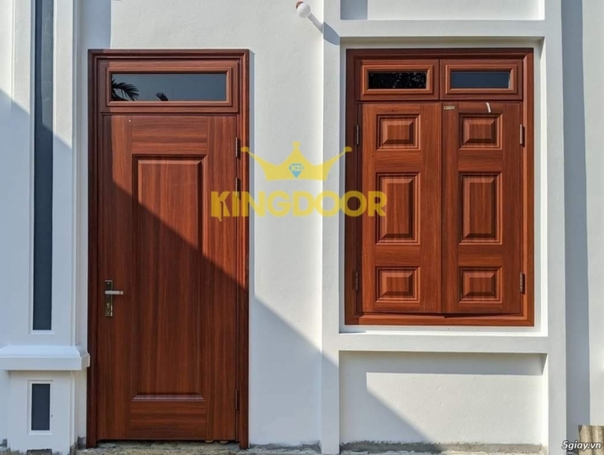 CUNG CẤP CỬA THÉP VÂN GỖ TẠI TIỀN GIANG