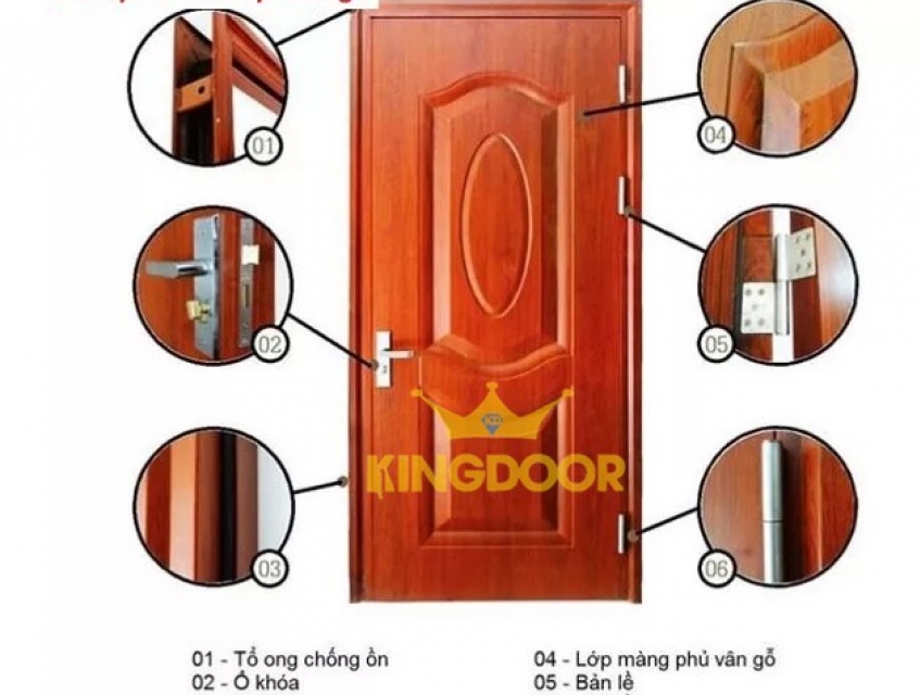 Cửa thép vân gỗ tại VĨnh Long