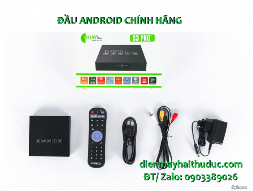 Android KiwiBox S3Pro đầu Android cao cấp chính hãng Việt Nam