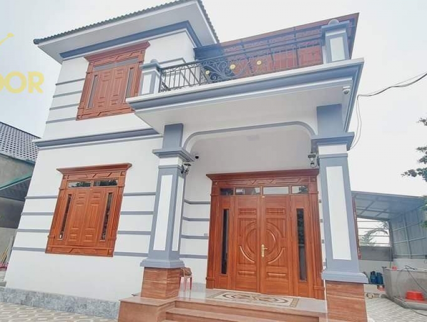 Cửa thép vân gỗ giá rẻ tại bến tre