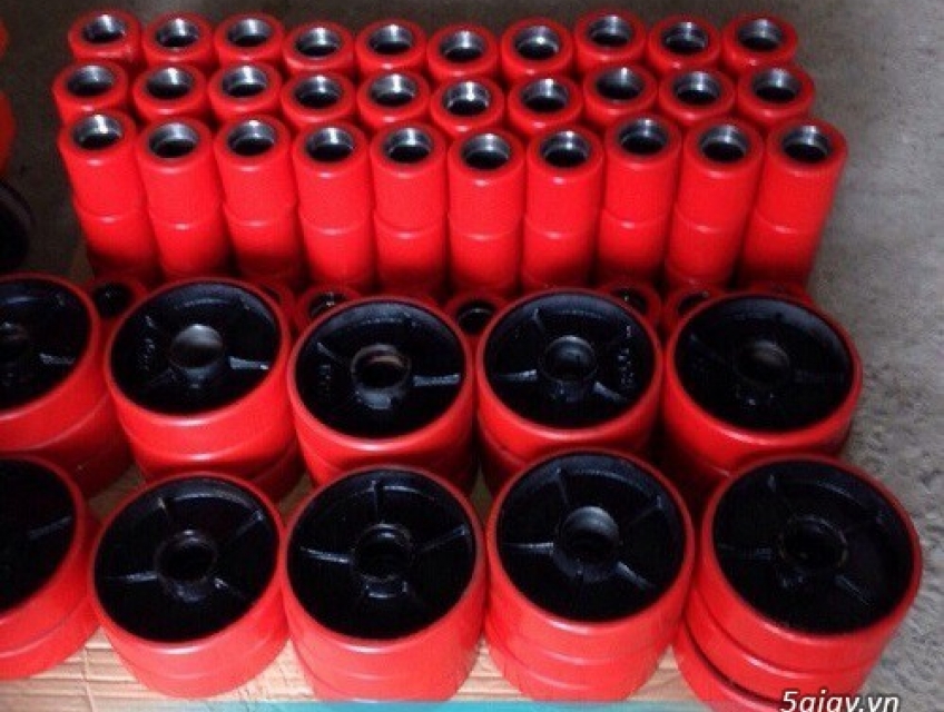 Bánh xe nâng tay thấp pu kéo pallet