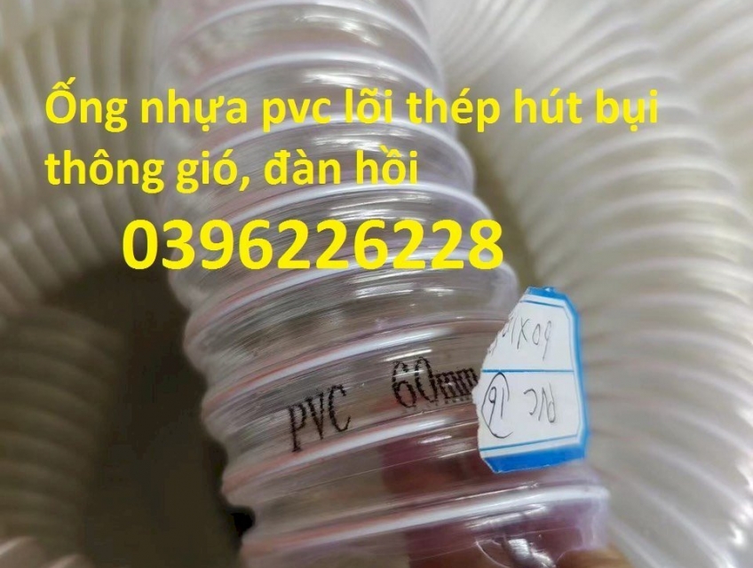 Ống hút bụi đàn hồi, ống hút bụi lõi thép bọc nhựa pvc phi60, phi 76.