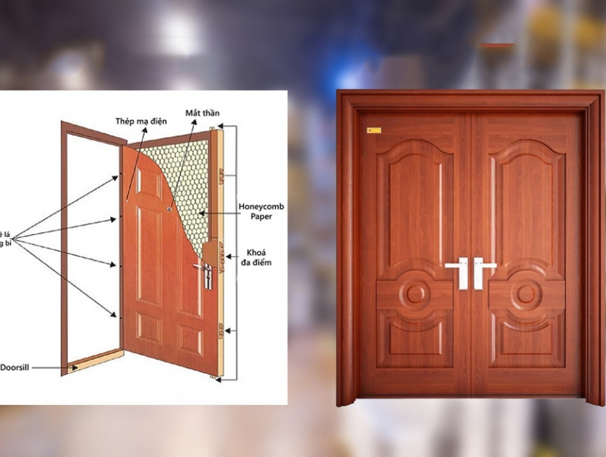 CỬA THÉP VÂN GỖ TẠI HẬU GIANG