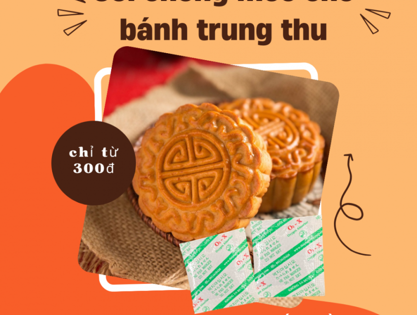 Gói hút oxy chống mốc cho bánh trung thu