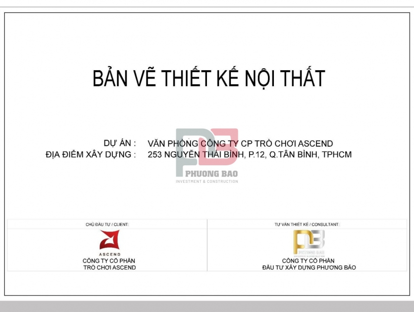 Bản thiết kế 3D dành cho công ty ASCEND đã thi công