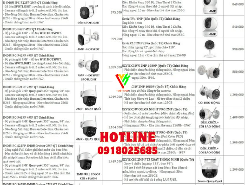 Lắp Camera Tân Hạnh - Giá Siêu Rẻ - 0918025685 Siêu hot