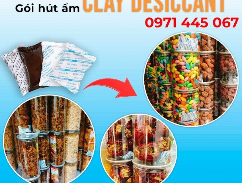 Gói hút ẩm Clay - Gói chống ẩm cho thực phẩm