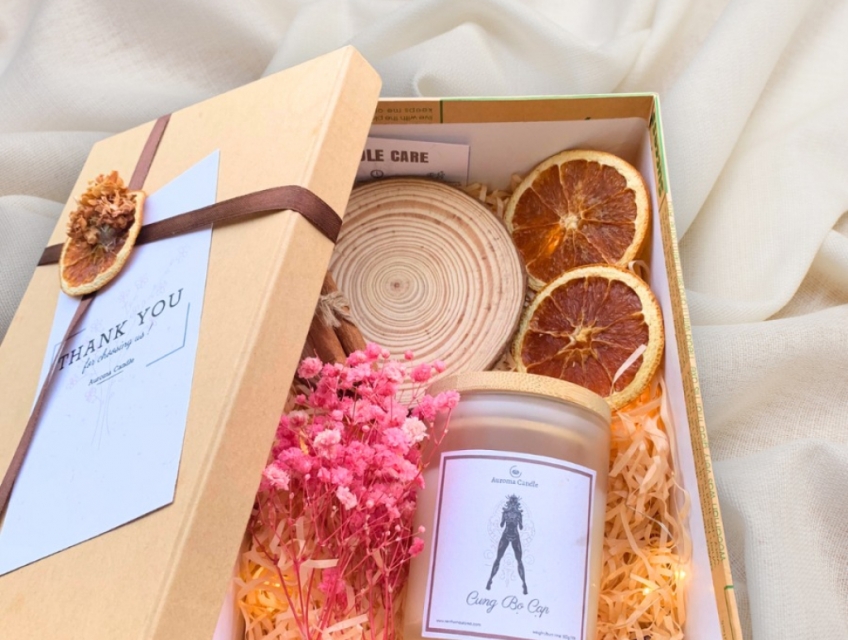 Nến Thơm Cung Thiên Bình Auroma Candle Thiên Nhiên