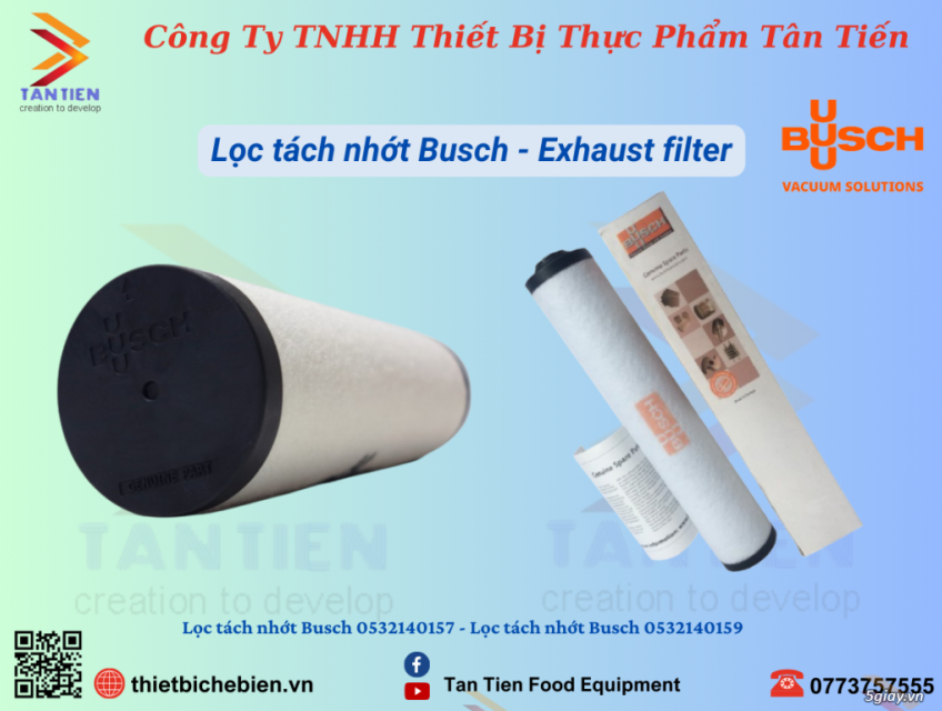 lọc tách dầu busch 0532140157