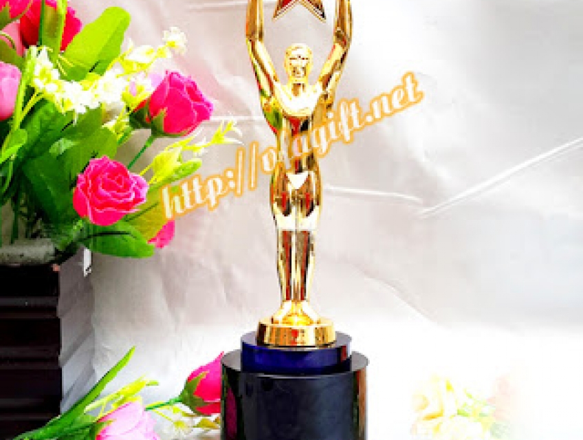 Cúp ngôi sao, cúp lưu niệm tôn vinh spa danh tiếng,cúp bàn tay vàng