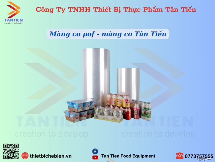 màng co pof đồ hộp, cà phê