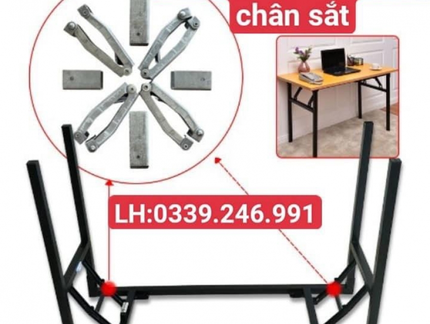 Gập gấp gọn cho bàn sắt, bàn lề bàn sắt giá tốt
