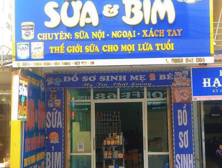 25+ Mẫu bảng hiệu cửa hàng sữa đẹp, nổi bật