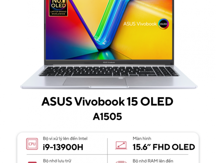 Laptop văn phòng cấu hình Gaming - ASUS Vivobook 15 OLED