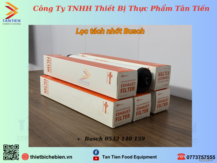 Lọc tách dầu Busch chính hãng