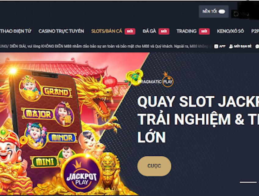 Bùng nổ slot Jackpots Play của M88 năm 2024.