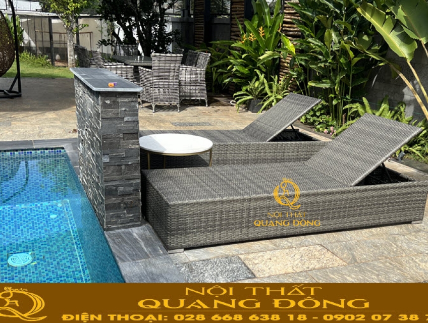 Ghế hồ bơi ngoài trời đẹp và chất lượng tại Quận Gò Vấp Tp. HCM