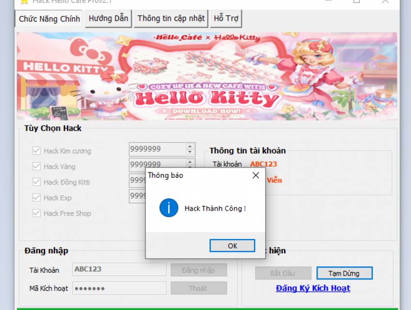 Hack Hello Café 2024 thành công 100% miễn phí
