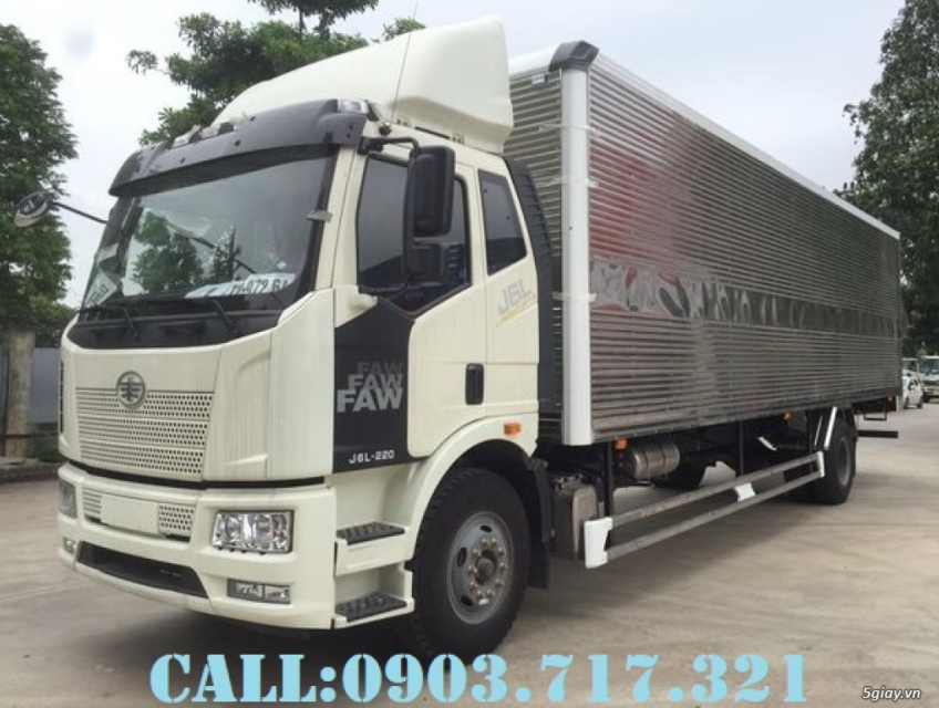 Bán xe tải Faw J6L 7t45 thùng kín 9m7 nhập khẩu mới 2024