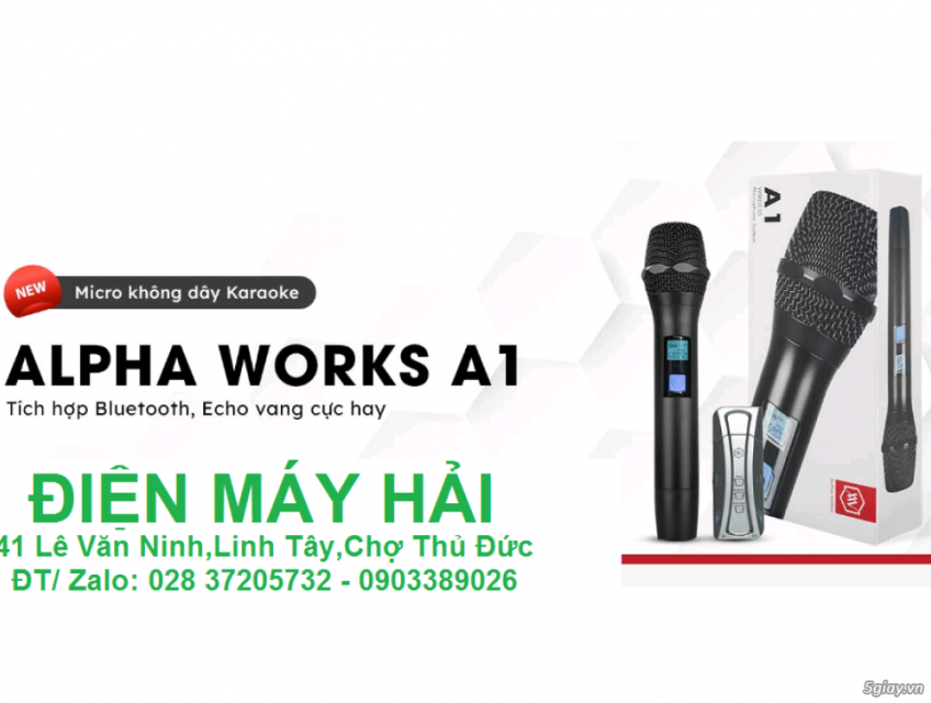 Micro Alpha Works A1 chức năng Bluetooth, Vang karaoke mini