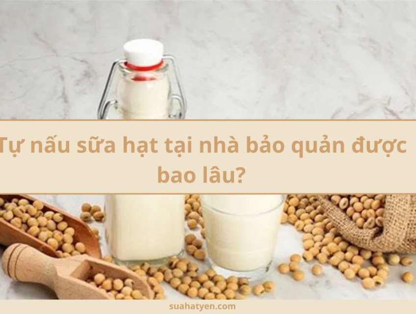 Tự nấu sữa hạt bảo quản được bao lâu?