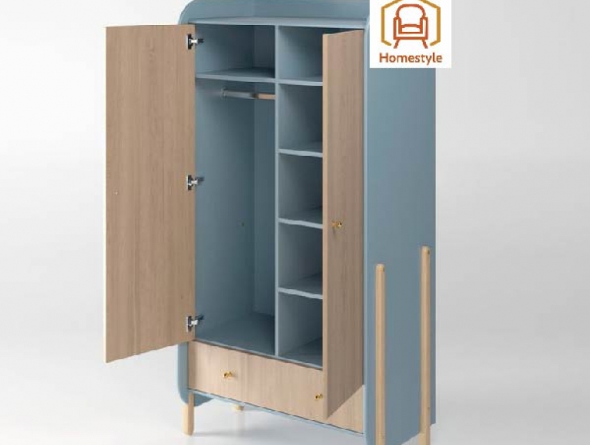 Tủ đựng quần áo trẻ em bằng gỗ