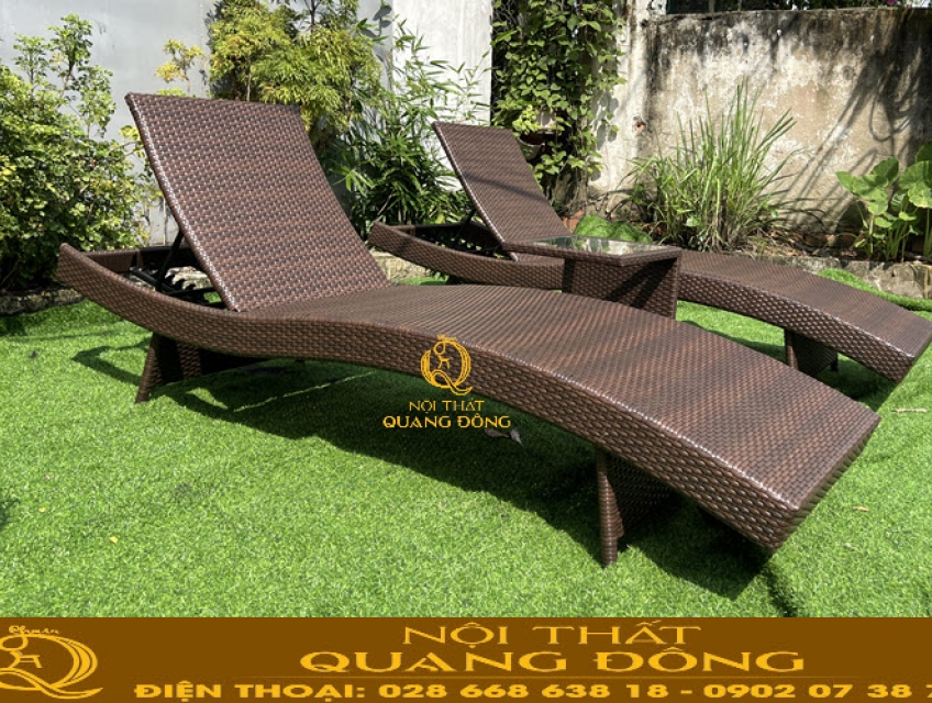 Bộ sưu tập ghế hồ bơi mới nhất năm 2025 tại Nội thất Quang Đông