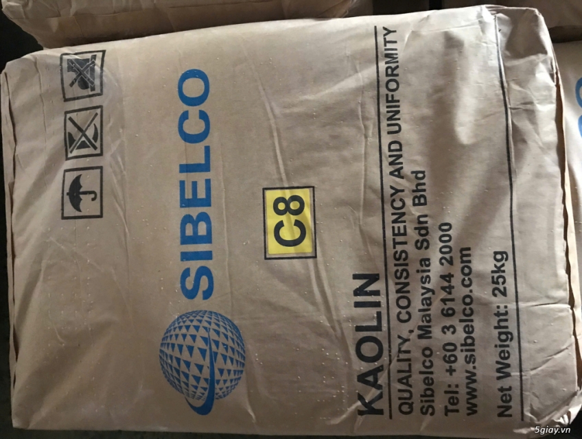 Bột kao lanh C-8, bột kao lanh siêu mịn, kao lanh cho nghành cao su
