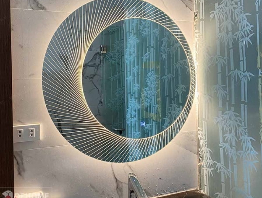 Gương LED Hình Tròn Phòng Tắm