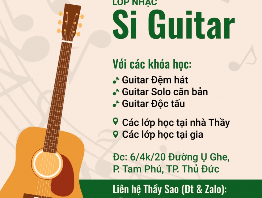 Lớp nhạc Si Guitar