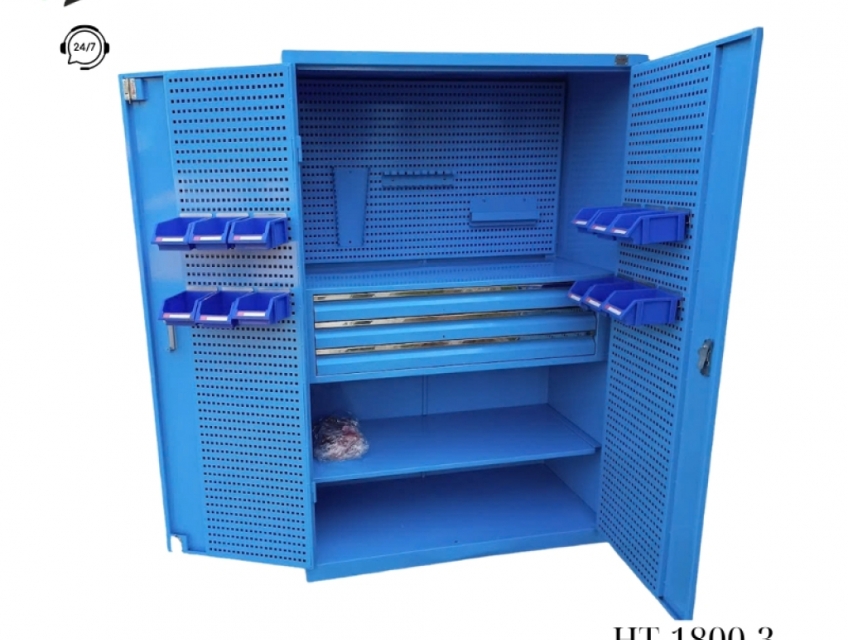 Tủ đựng đồ nghề 2 cánh 3 ngăn kéo HT-1800-3
