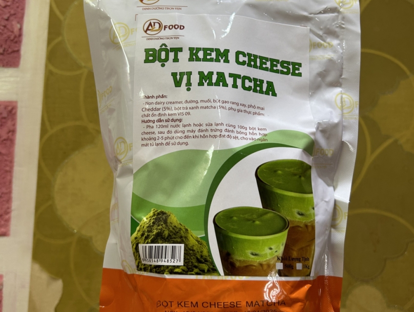 Bột Kem Cheese Vị Matcha ADFood - Lê Nghiệp