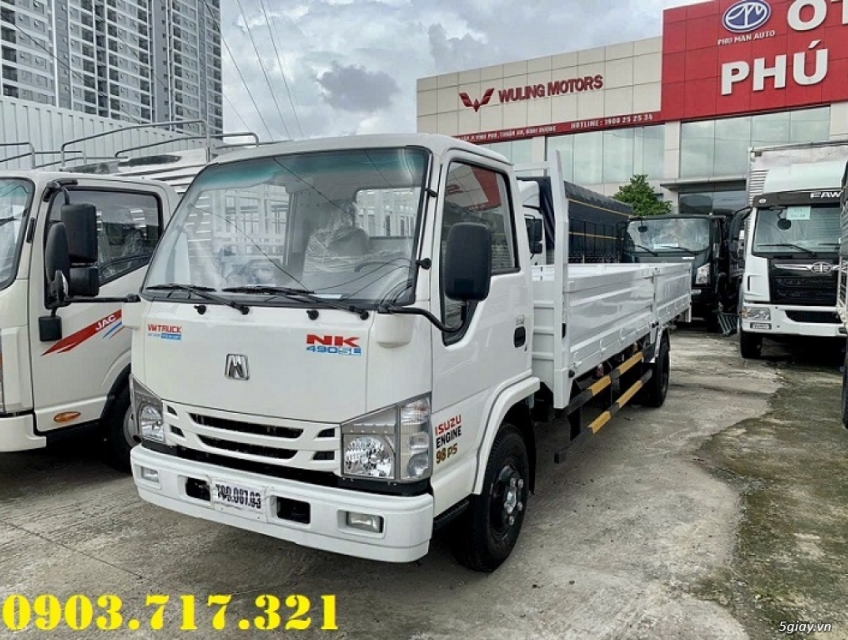 Bán xe tải VM 1T8 thùng lửng dài 6m2 giao ngay