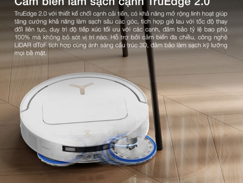 Hệ thống cảm biến trên robot hút bụi Ecovacs Deebot T50S Pro Omni hoạt động ra sao?