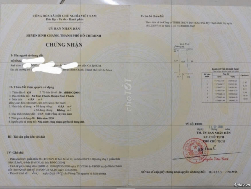 Bán đất Nông Nghiệp 12m x 34,3m, Đường T12 , Bình Chánh