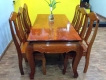 Thanh lý bộ bàn ăn 6 ghế bằng gỗ giá rẻ